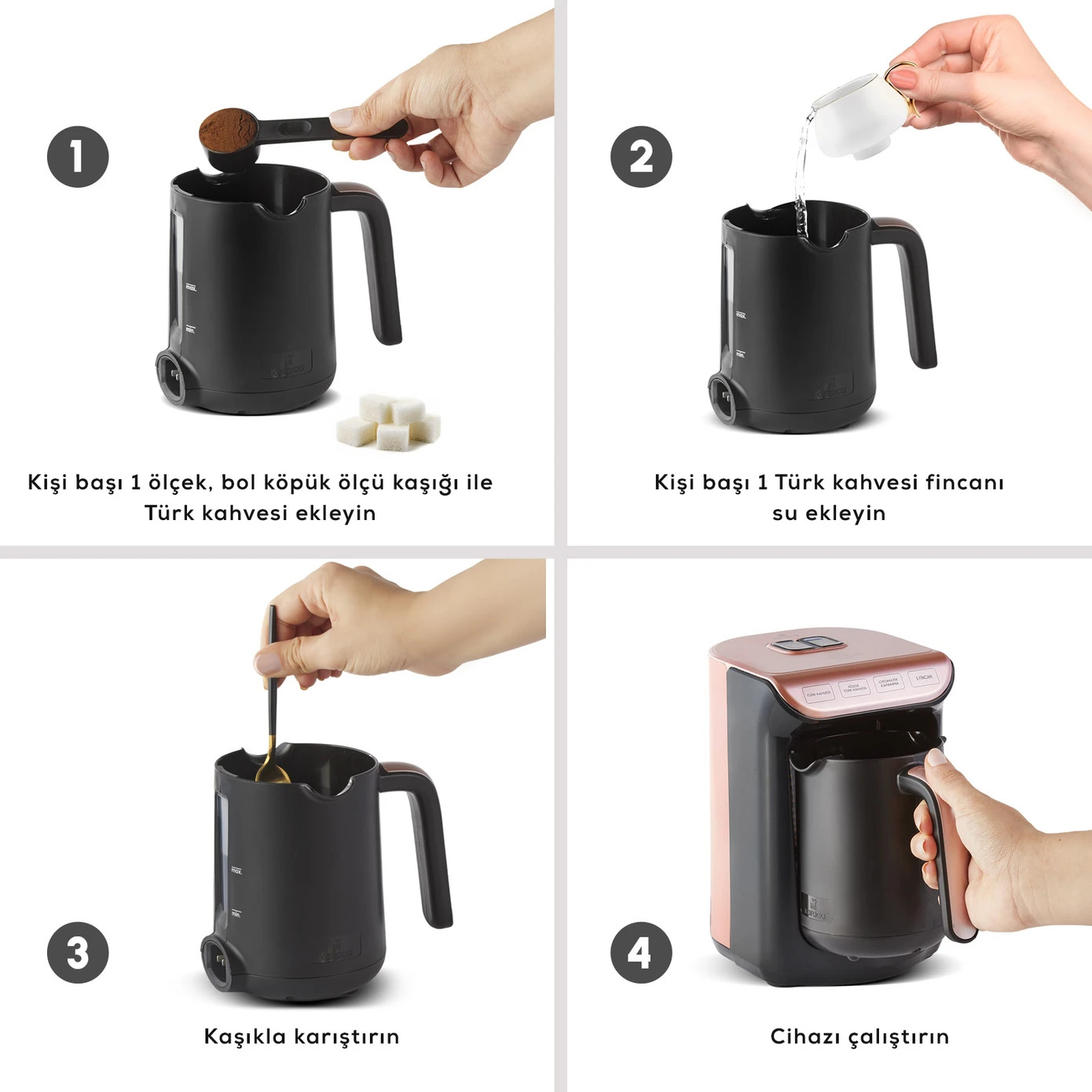 قهوه‌ساز کاراجا مدل  Hatır Köz Sütlü