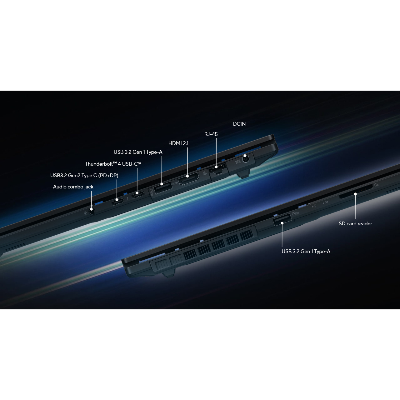 لپ تاپ 15.6 اینچی ایسوس مدل Vivobook Pro 15 Q533MJ-U73050-Core Ultra 7 155H-16GB DDR5 5600MHz-1TB SSD-RTX3050 6GB-OLED-W