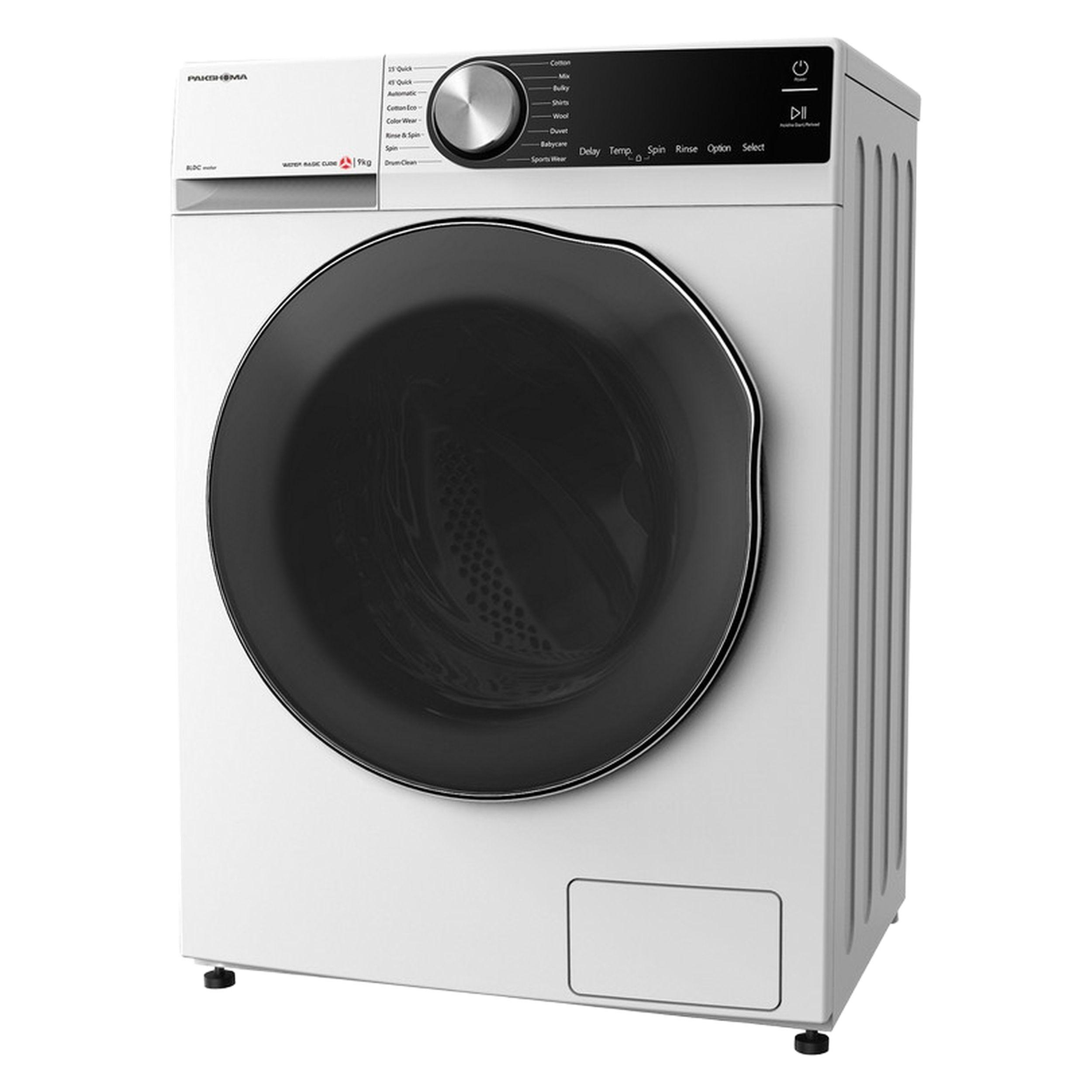 ماشین لباسشویی پاکشوما مدل BWF 40107 WT ظرفیت 9 کیلوگرم