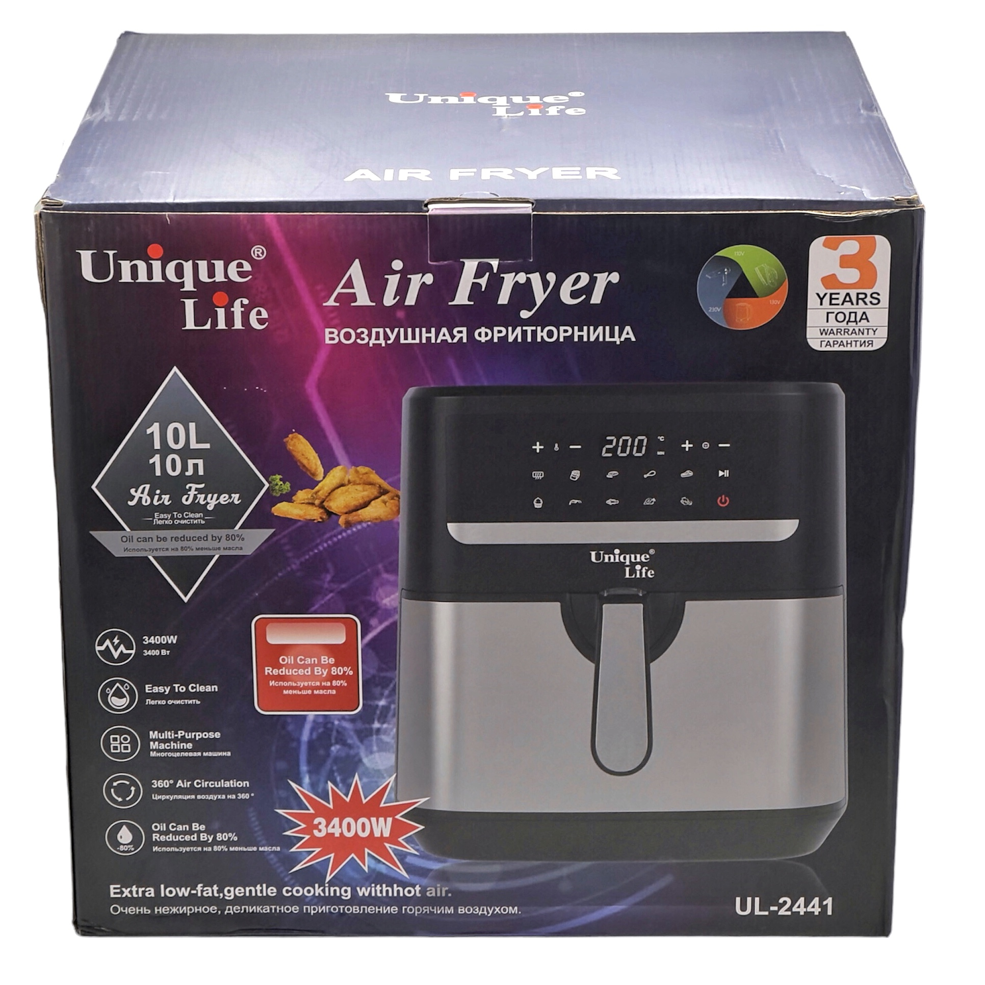 سرخ کن بدون روغن یونیک لایف مدل UL-24411