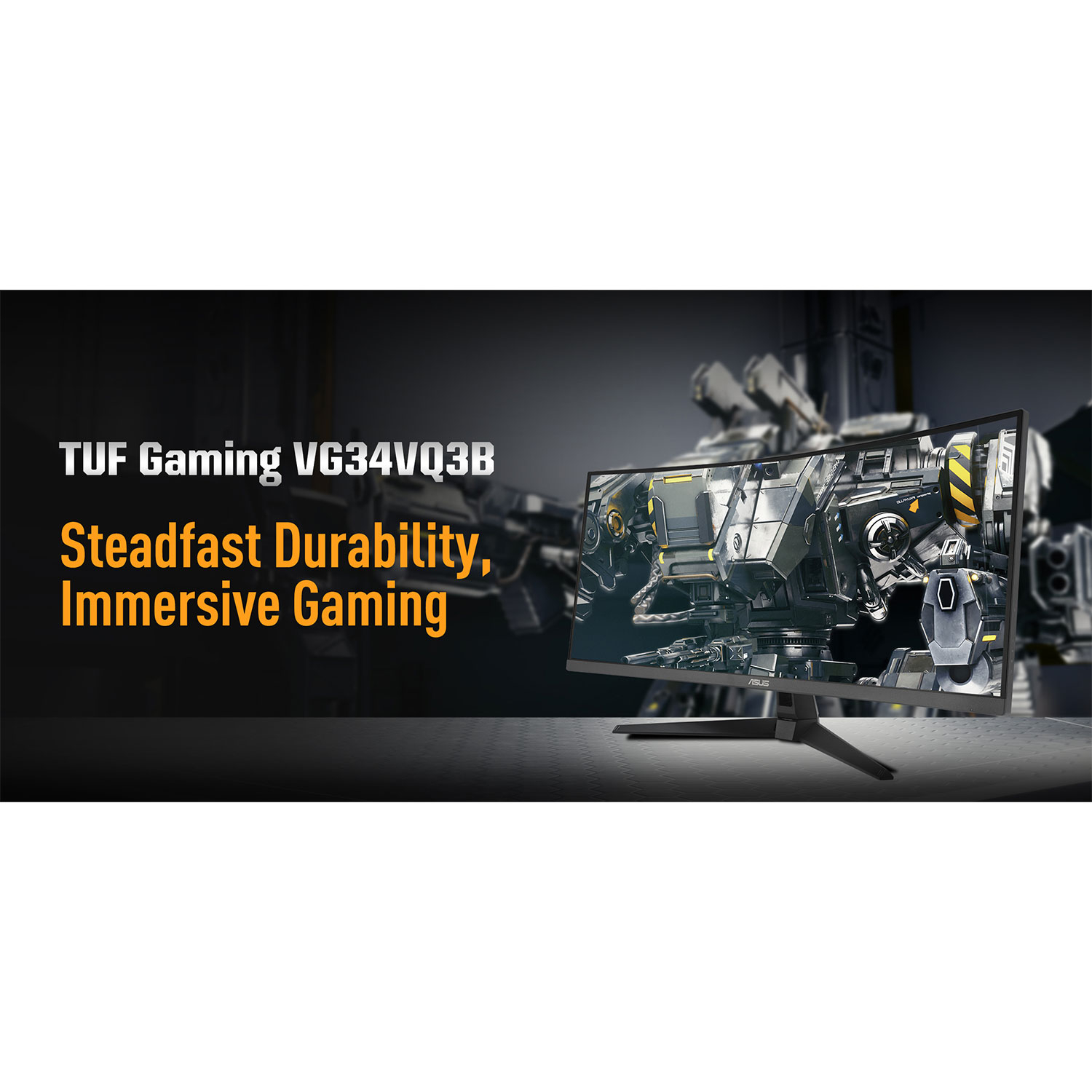 مانیتور خمیده گیمینگ 34 اینچ ایسوس مدل TUF Gaming VG34VQ3B