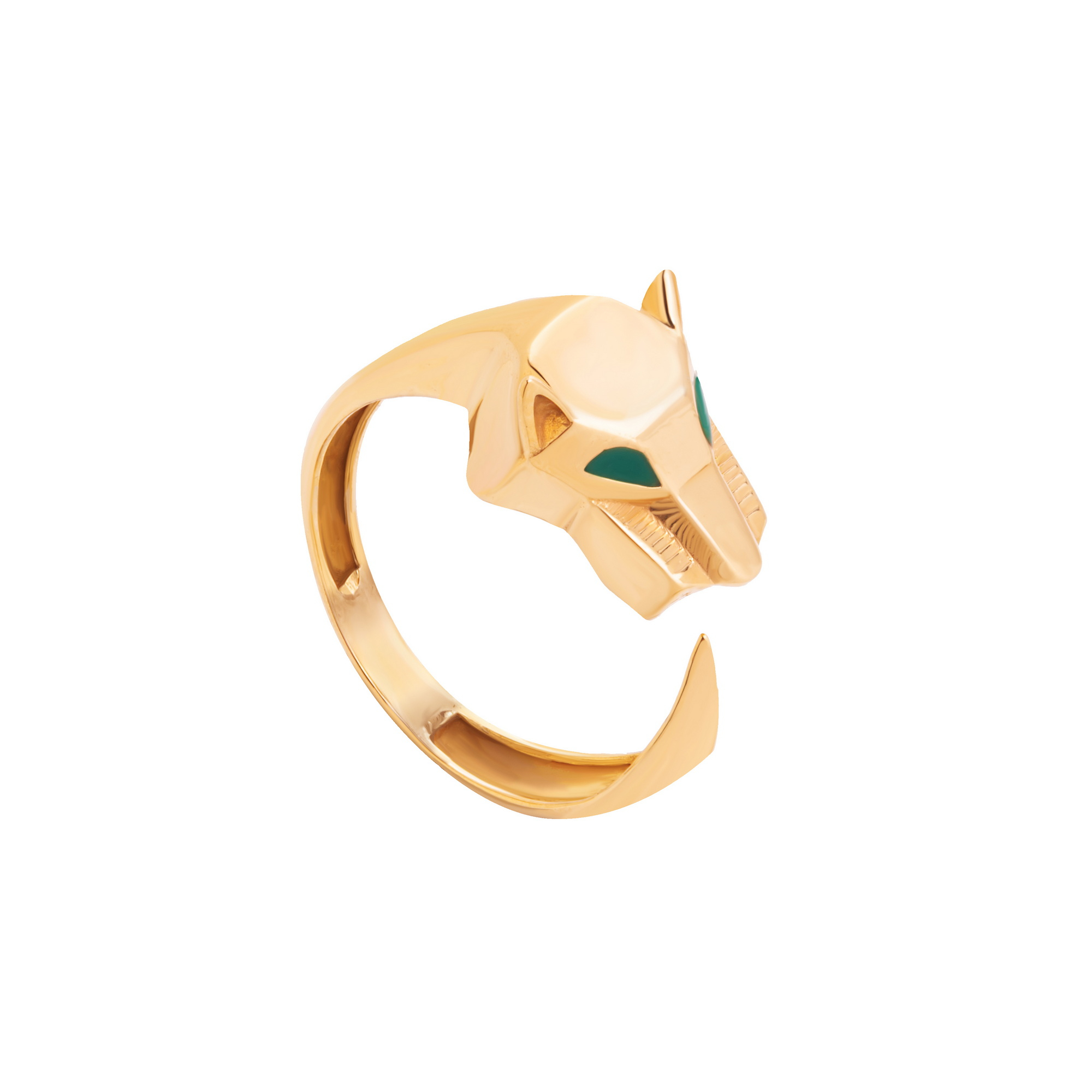 انگشتر طلا 18 عیار زنانه گالری شیدا مجد مدل ببر کارتیه سایز 54