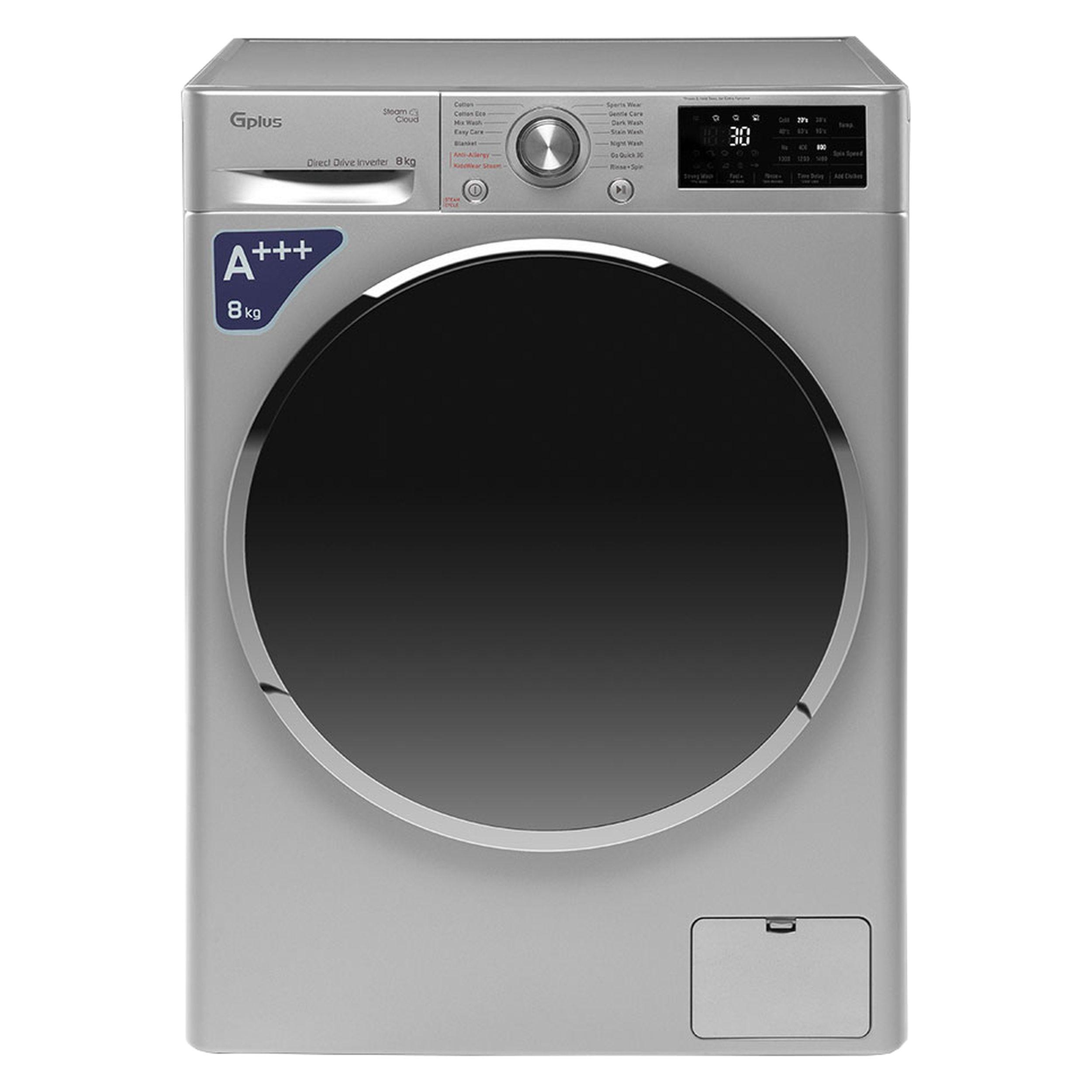 ماشین لباسشویی جی پلاس مدل GWM-P880S ظرفیت 8 کیلوگرم