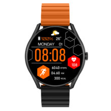 ساعت هوشمند گلوریمی مدل M1 Pro دارای قابلیت های صفحه نمایش رنگی، صفحه نمایش لمسی، کنترل موسیقی، کنترل سطح اکسیژن، بند سیلیکونی