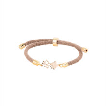 دستبند بند و طلا 18 عیار زنانه گالری شیدا مجد مدل پروانه