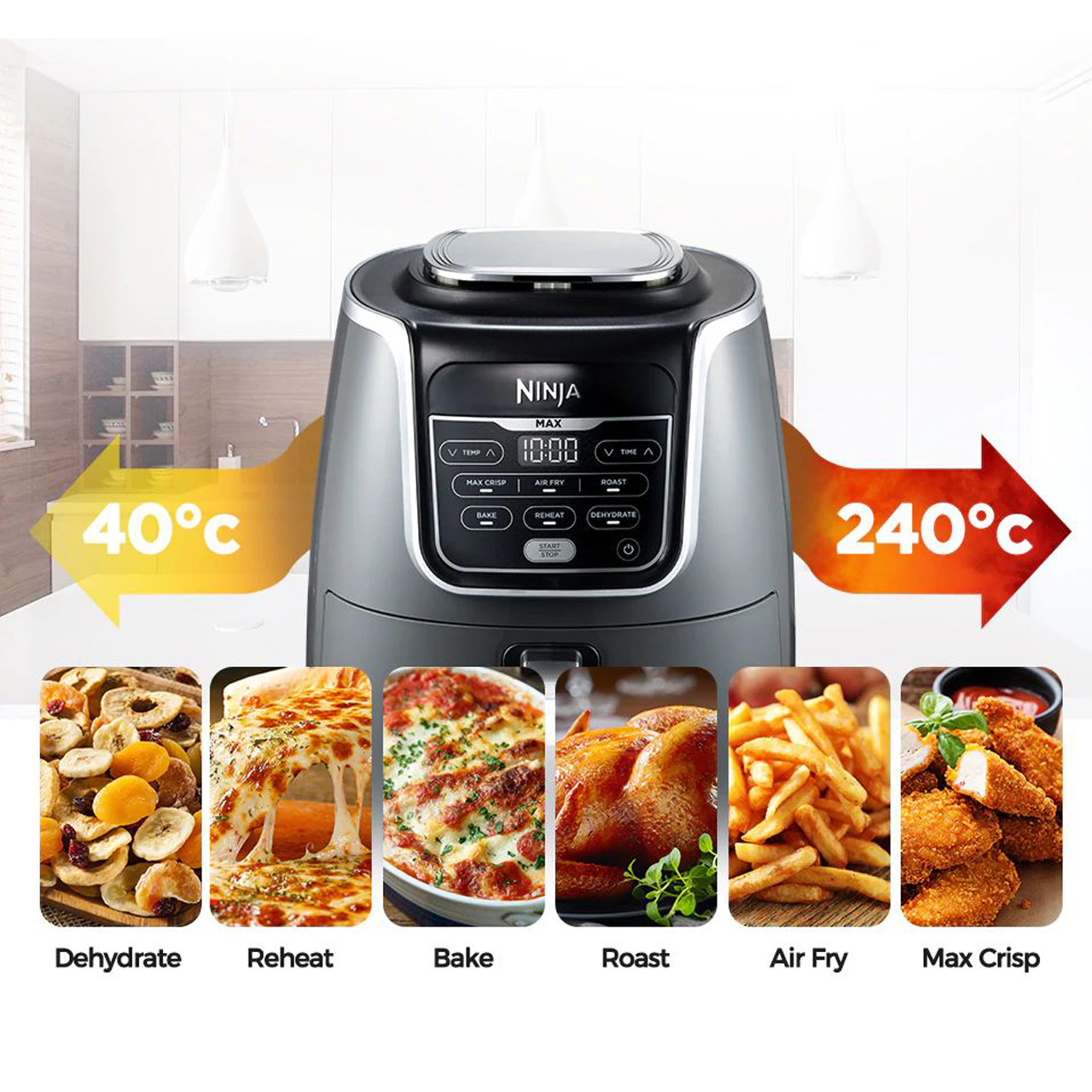 سرخ کن بدون روغن نینجا مدل AF160