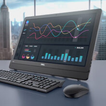 کامپیوتر همه کاره 23.8 اینچی دل مدل A-5470-Celeron J4105-4GB DDR4-16GB SSD