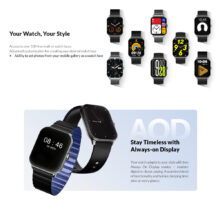 ساعت هوشمند 45 میلی متری گلوریمی مدل GC Slim با بند سیلیکونی و مغناطیسی