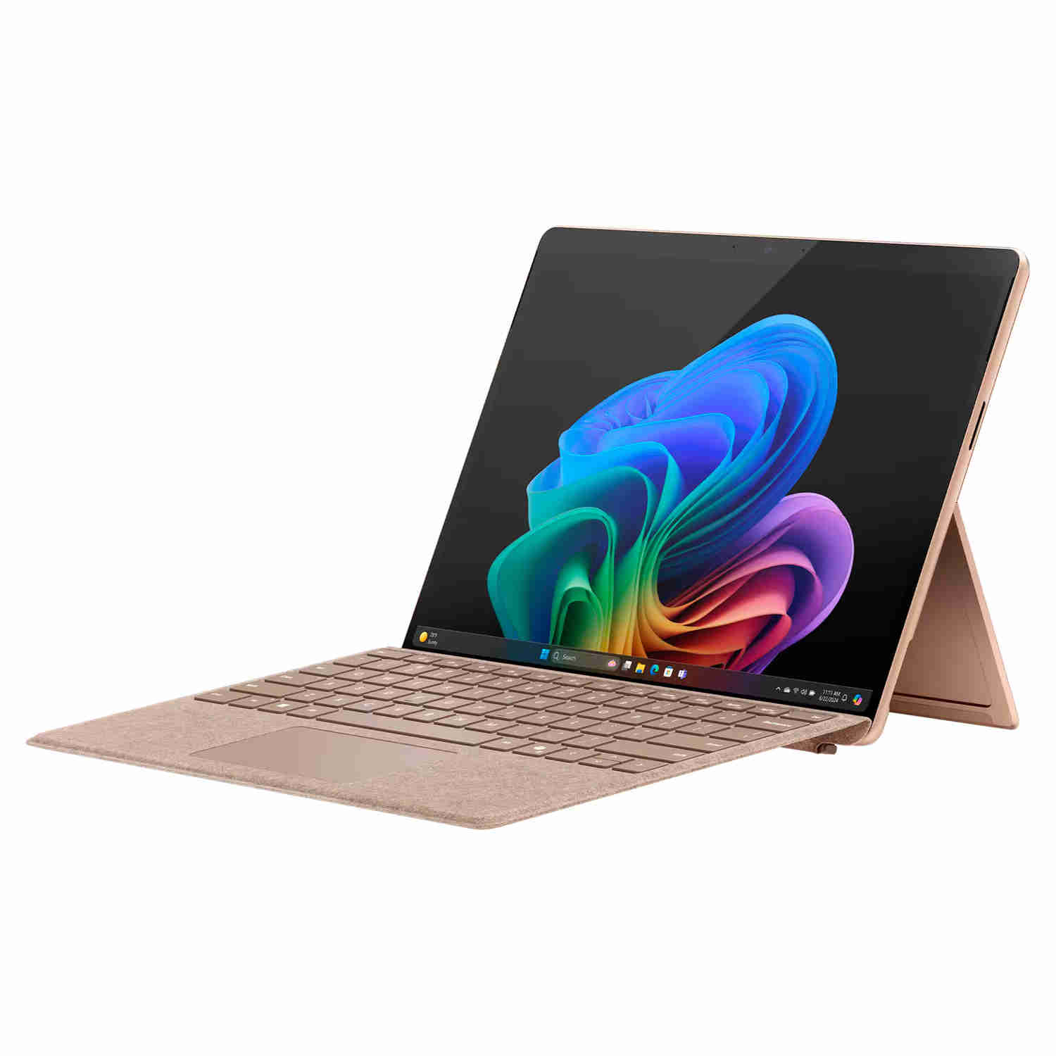 تبلت 13 اینچی مایکروسافت مدل Surface Pro 11-Snapdragon X Elite OLED ظرفیت 256 گیگابایت و رم 16 گیگابایت به همراه کیبورد Surface Pro Copilot