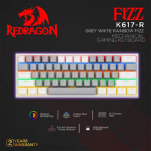 کیبورد مخصوص بازی ردراگون مدل Fizz K617 Rainbow
