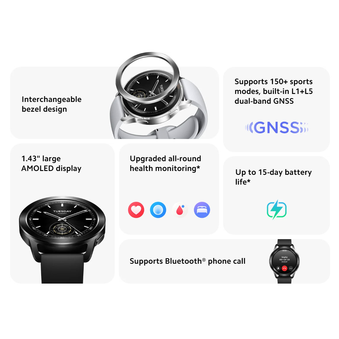 ساعت هوشمند شیائومی مدل Watch S3 بند سیلیکونی - گلوبال