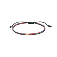 دستبند سنگ و طلا 18 عیار زنانه گالری شیدا مجد مدل 2 البرنارد حدید واشری