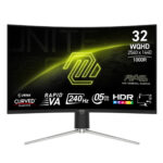 مانیتور خمیده گیمینگ 32 اینچ ام اس آی مدل MAG 325CQRXF E2