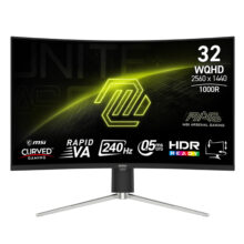مانیتور خمیده گیمینگ 32 اینچ ام اس آی مدل MAG 325CQRXF E2