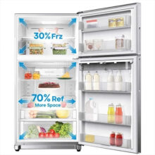 یخچال فریزر طرح فریزر بالا 27 فوت دوو مدل TMi-30SS