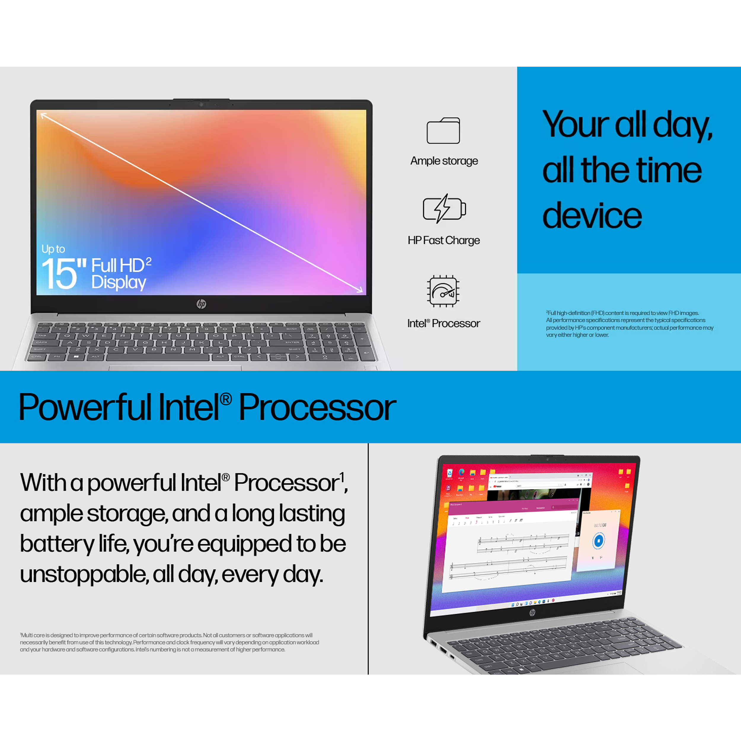 لپ تاپ 15.6 اینچی اچ‌ پی مدل fd0362-i5 1334U 16GB 1SSD MX570A