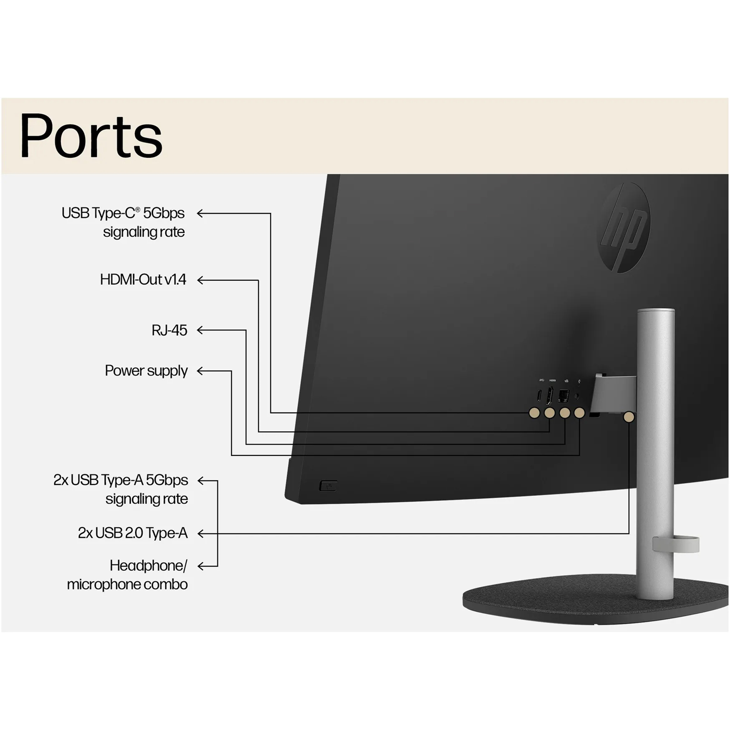کامپیوتر همه کاره 27 اینچ اچ‌ پی مدل 27 CR0155nh-i7 1355U 8GB 512SSD UHD Touch