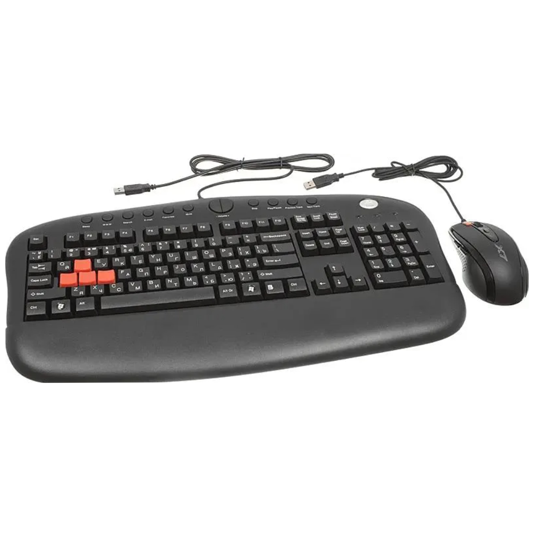 كيبورد و ماوس مخصوص بازي ای فورتک مدل KX_2810