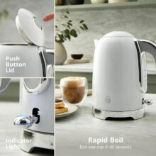 کتری برقی سوان مدل SK19026WHT گنجایش 1.7 لیتر