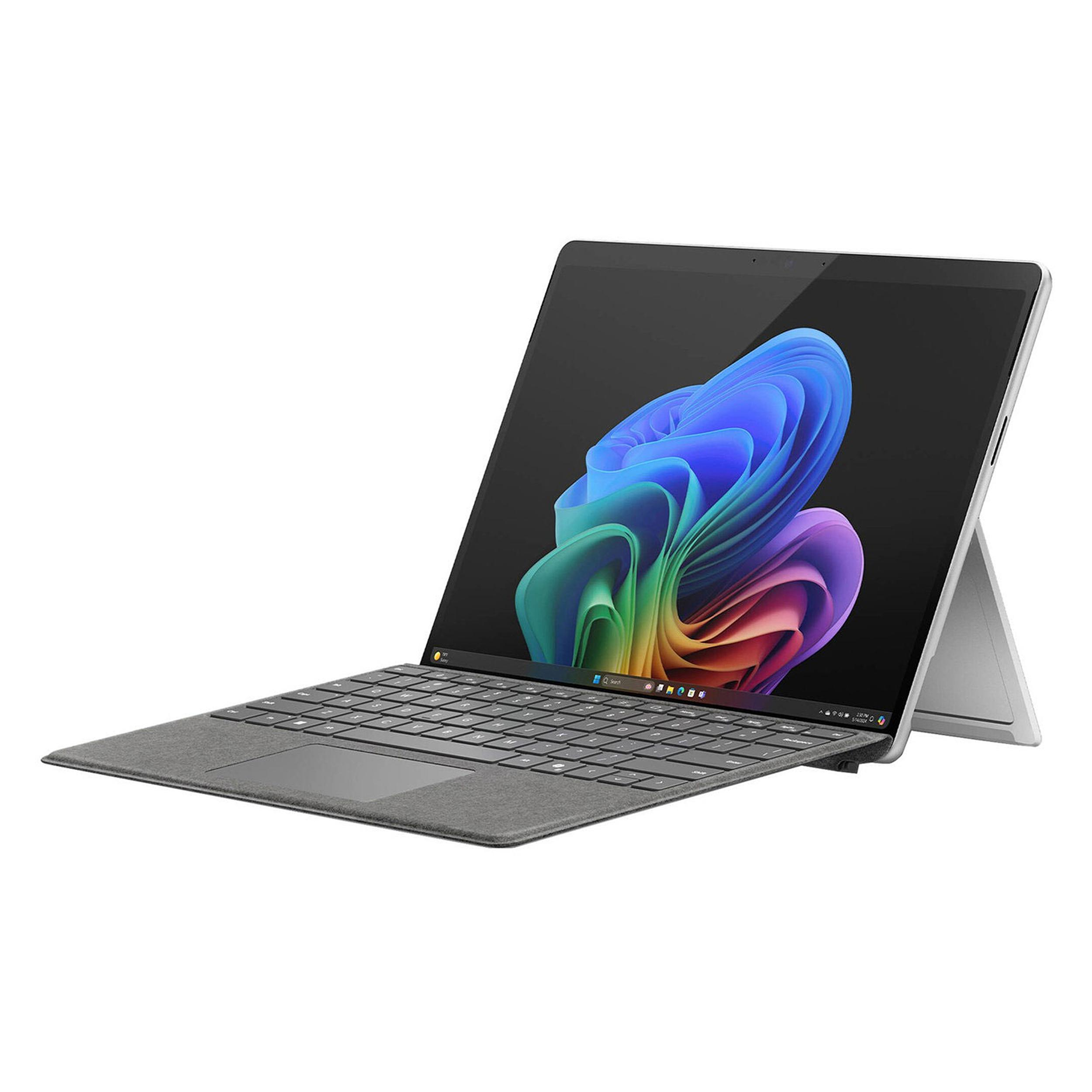 تبلت 13 اینچی مایکروسافت مدل Surface Pro 11-Snapdragon X Plus LCD ظرفیت 256 گیگابایت و رم 16 گیگابایت به همراه کیبورد Surface Pro Copilot