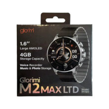 ساعت هوشمند گلوریمی مدل M2 MAX LTD دارای قابلیت های کنترل موسیقی (Music Player)، قابلیت مکالمه از طریق بلوتوث، قابلیت تغییر طرح ساعت یا تم، صفحه همیشه روشن (Always-on Display) بند سیلیکون