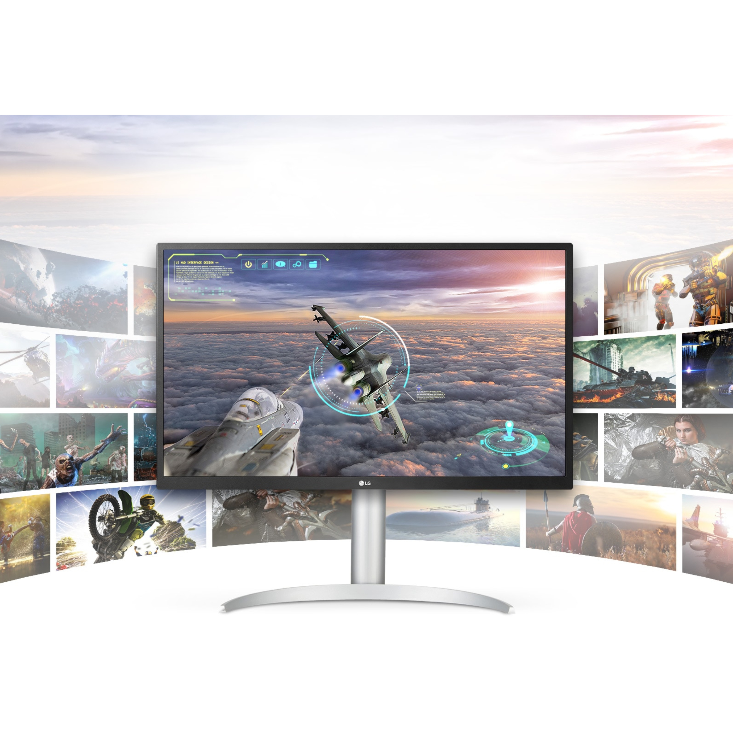 مانیتور ال جی مدل 27UP550N-W سایز 27 اینچ