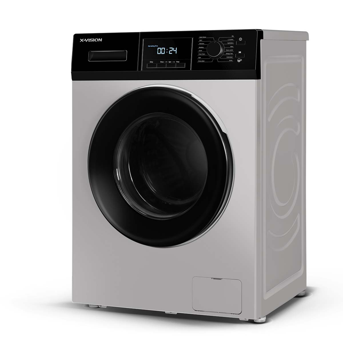 ماشین لباسشویی ایکس ویژن مدل TM84-BWBL/BSBL ظرفیت 8 کیلوگرم