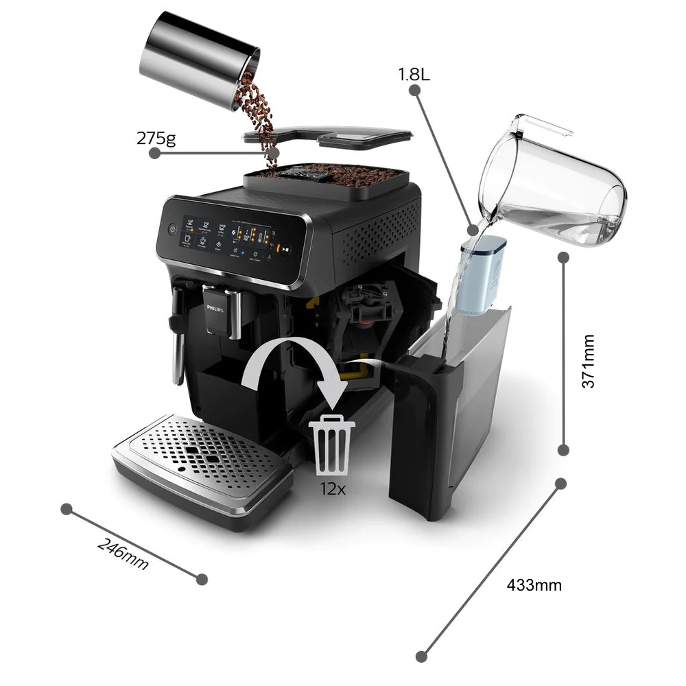 اسپرسو ساز 1.8 لیتری فیلیپس مدل EP3246