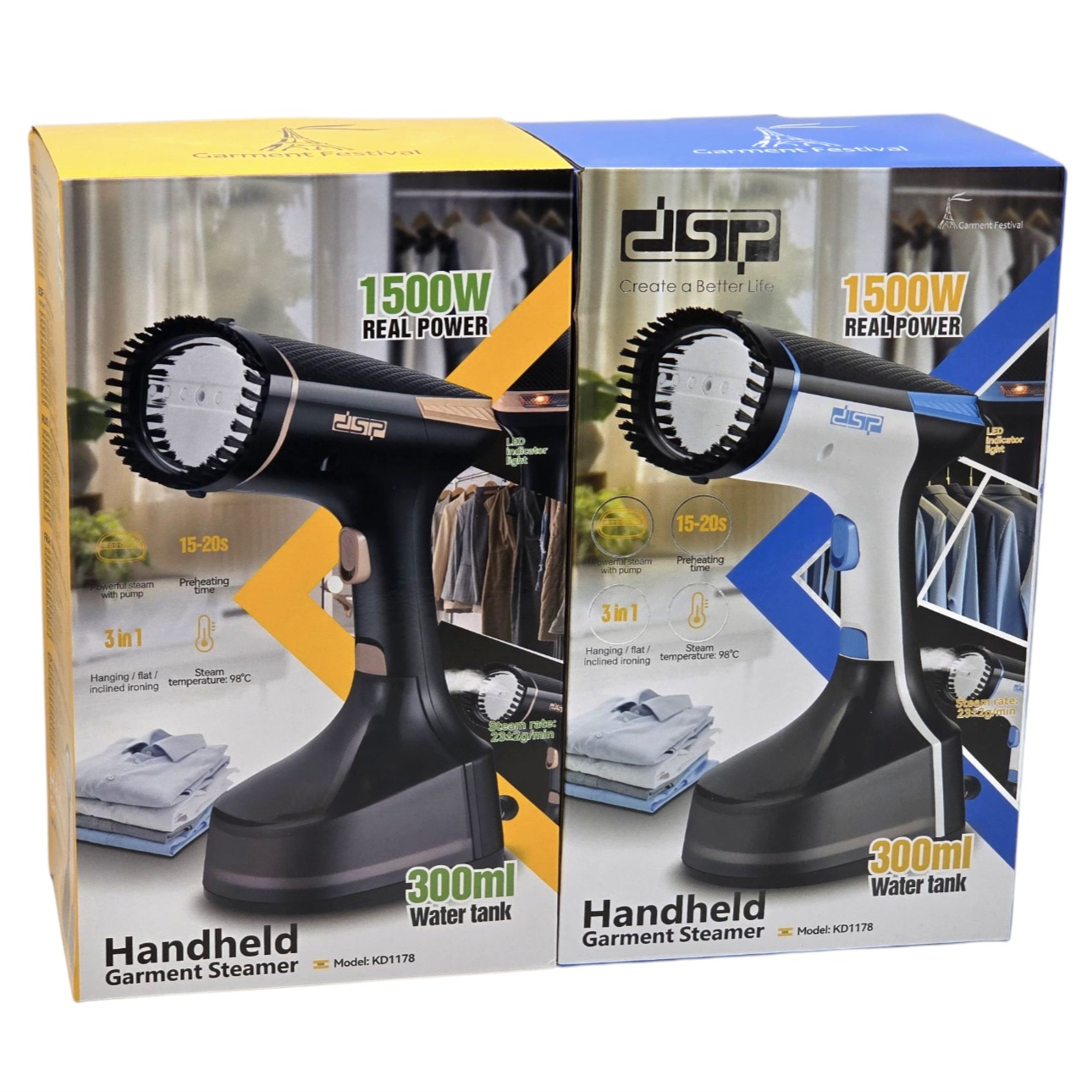 بخارگر 1500 وات دی اس پی مدل KD1178