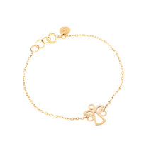 دستبند طلا 18 عیار دخترانه گالری شیدا مجد مدل فرشته زنجیری