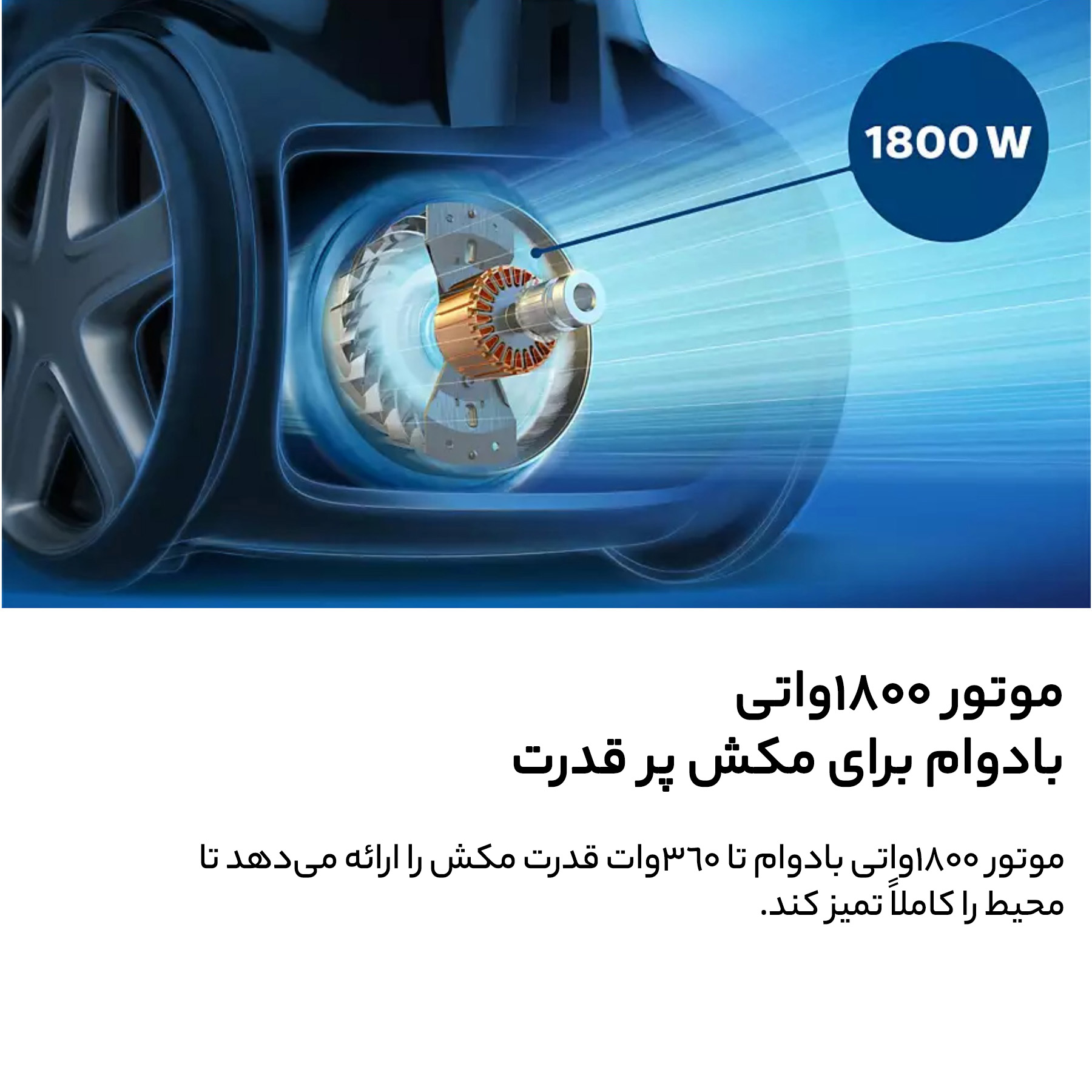 جاروبرقی 1800 وات فیلیپس مدل FC9350/01