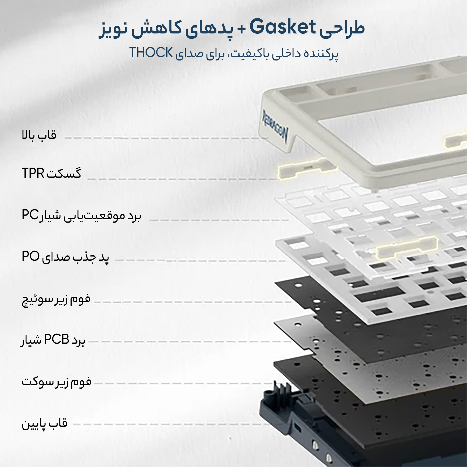 کیبورد مخصوص بازی ردراگون مدل K686 WB PRO