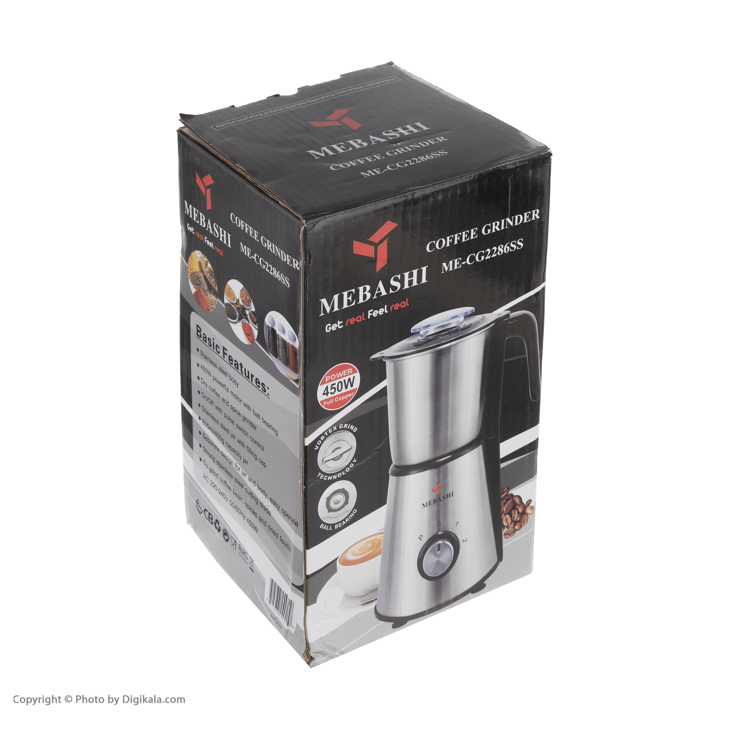 آسیاب قهوه مباشی مدل ME-CG2286SS