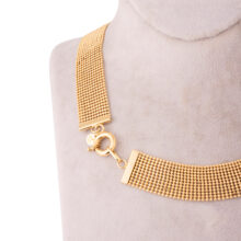 زنجیر طلا 18 عیار زنانه گالری شیدا مجد مدل پونتو پلاس