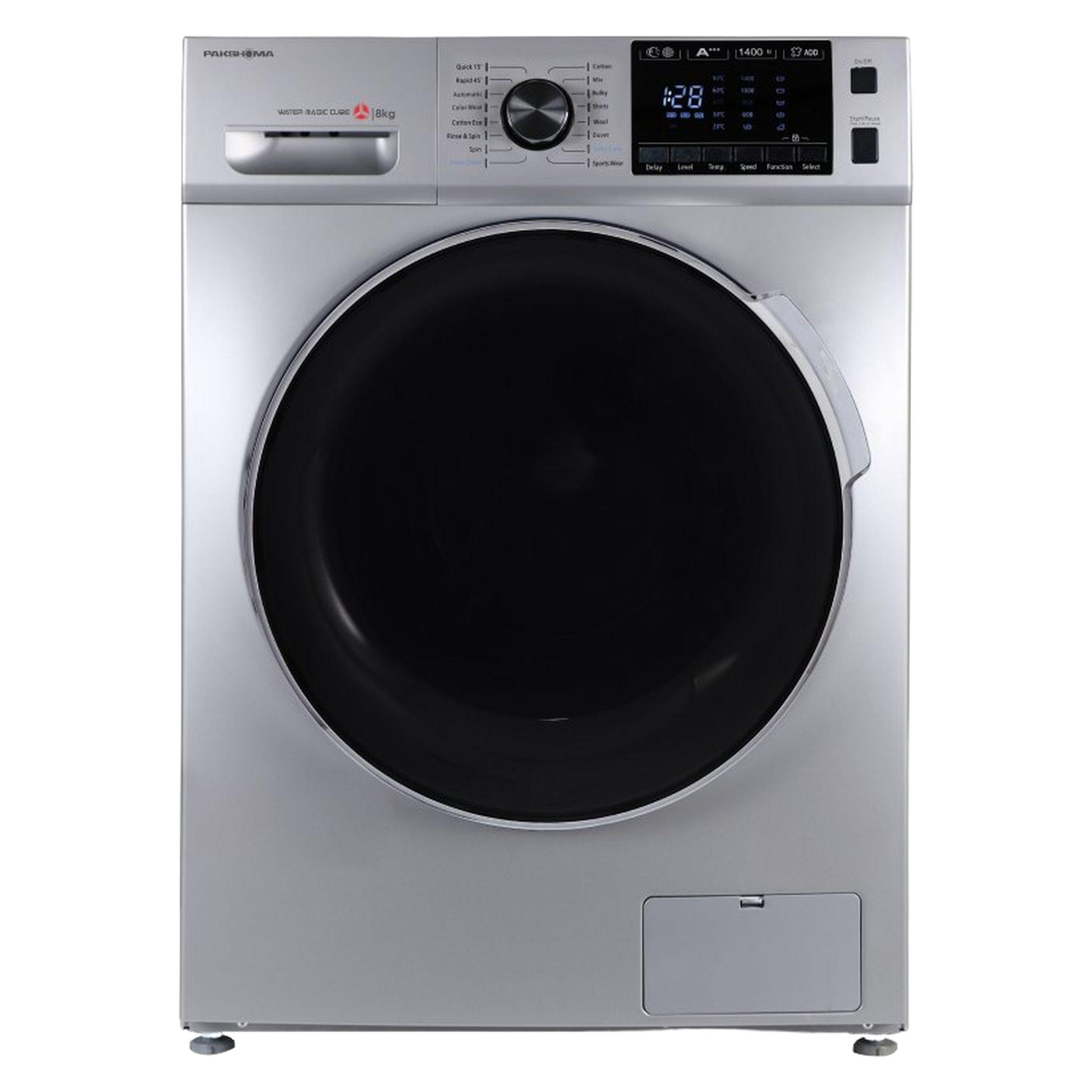 ماشین لباسشویی پاکشوما مدل  BWF 40802 WT ظرفیت 8 کیلوگرم