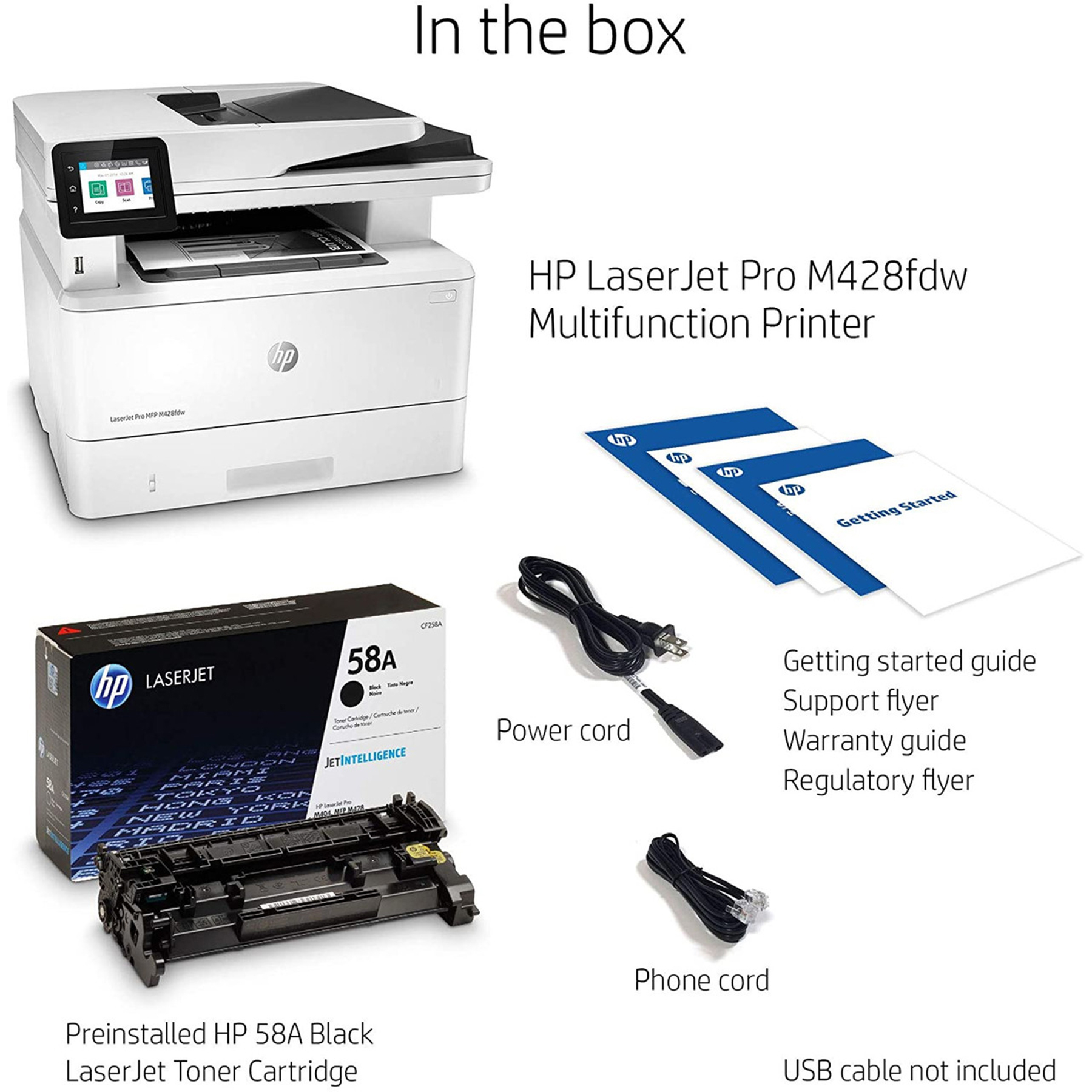 پرینتر چندکاره لیزری اچ پی مدل LaserJet Pro MFP M428dw
