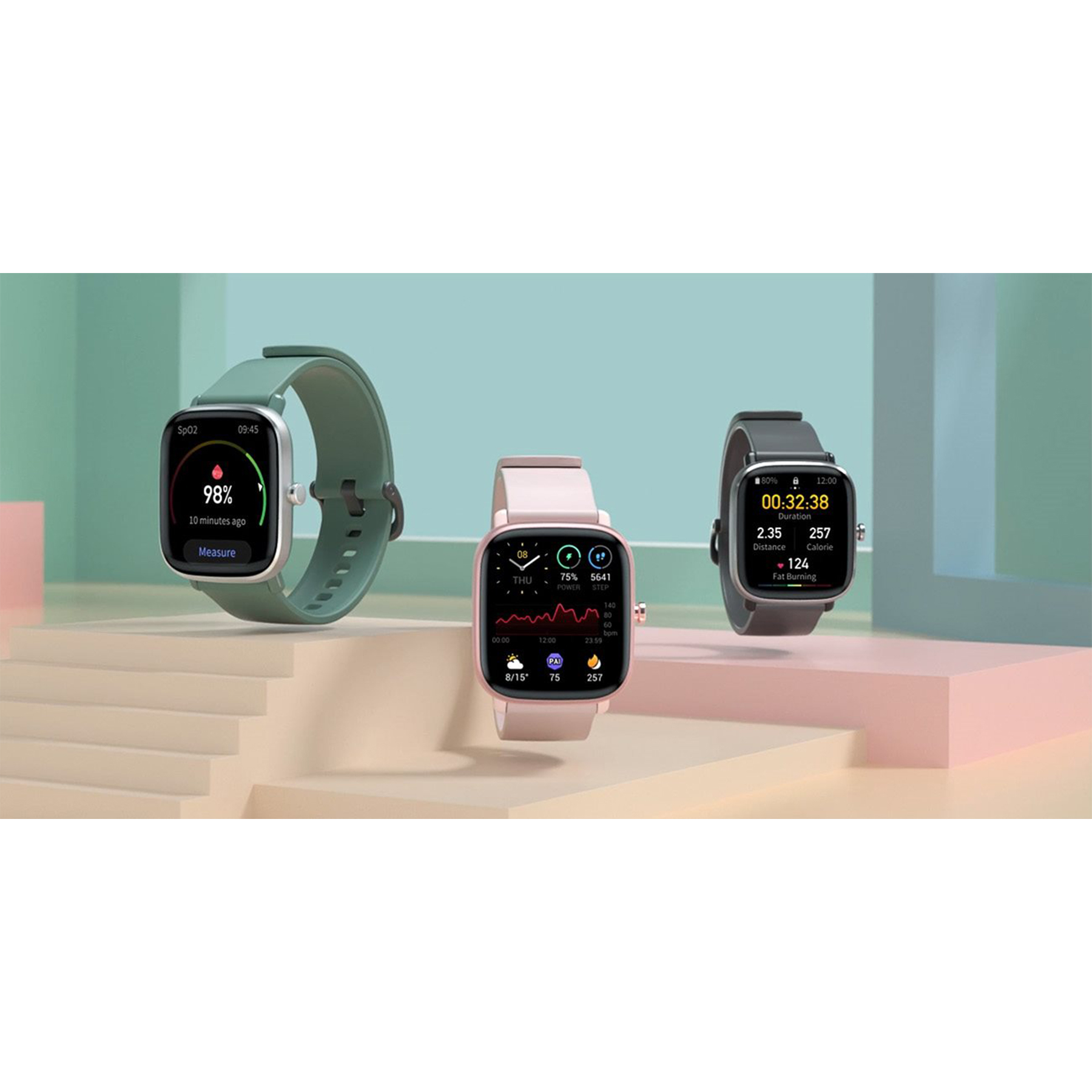 ساعت هوشمند امیزفیت مدل GTS 2 mini  بند سیلیکونی