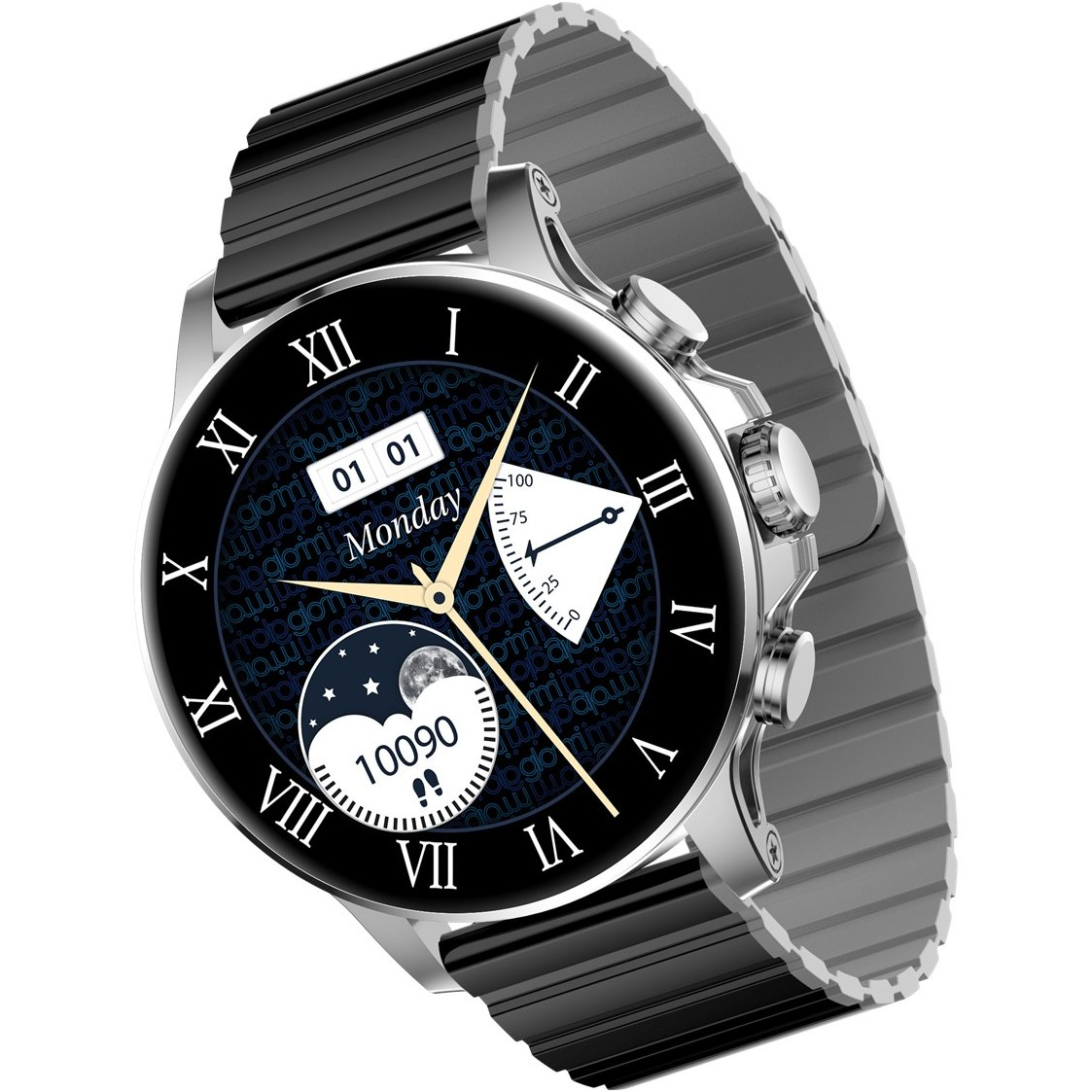 ساعت هوشمند گلوریمی مدل M2 MAX LTD دارای قابلیت های کنترل موسیقی (Music Player)، قابلیت مکالمه از طریق بلوتوث، قابلیت تغییر طرح ساعت یا تم، صفحه همیشه روشن (Always-on Display) بند سیلیکون