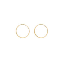 گوشواره حلقه‌ای طلا 18 عیار زنانه گالری شیدا مجد مدل رینگ کوچک