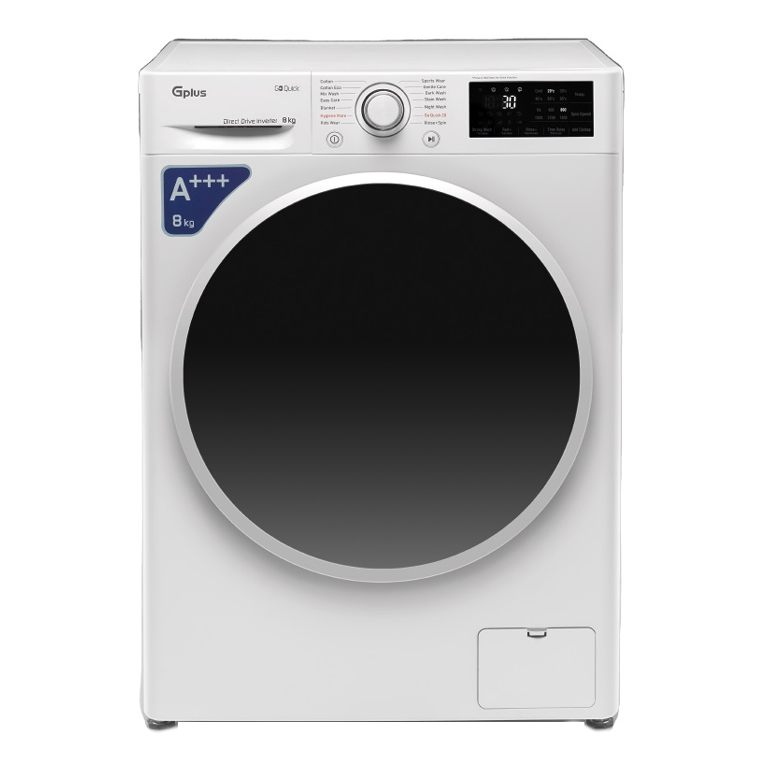 ماشین لباسشویی 8 کیلوگرم اتوماتیک جی پلاس مدل GWM-R87W