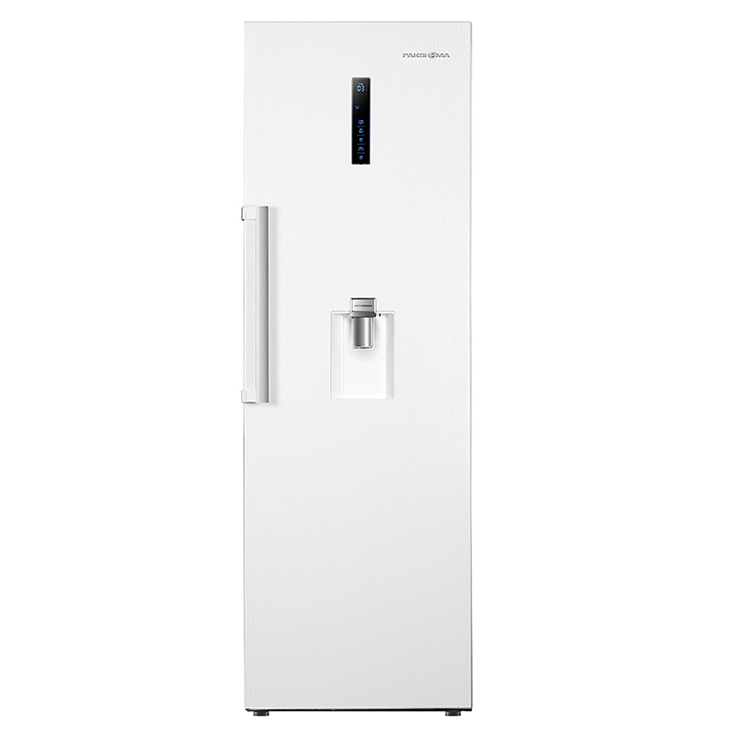 یخچال و فریزر دوقلو 40 فوت پاکشوما مدل RTRA-RTFA۹۰۱iW (N۲)، دارای نمایشگر و بدون برفک، با ارتفاع 187، پهنای 118 و عمق 73 سانتیمتر، میزان مصرف انرژی A+، دارای 5 طبقه در یخچال و 4 کشو در فریزر، دارای سیستم نوفراست