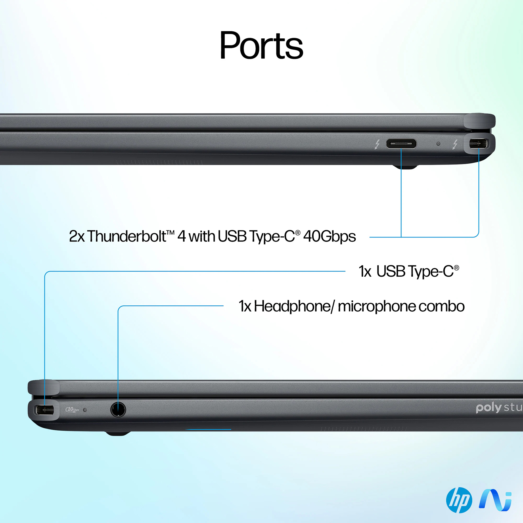 لپ تاپ 14 اینچی اچ‌ پی مدل OmniBook Ultra Flip 2-in-1 14t-FH000-Core Ultra 7 256V-16GB LPDDR5X-1TB SSD-OLED-Touch-Backlit-Fingerprint-W