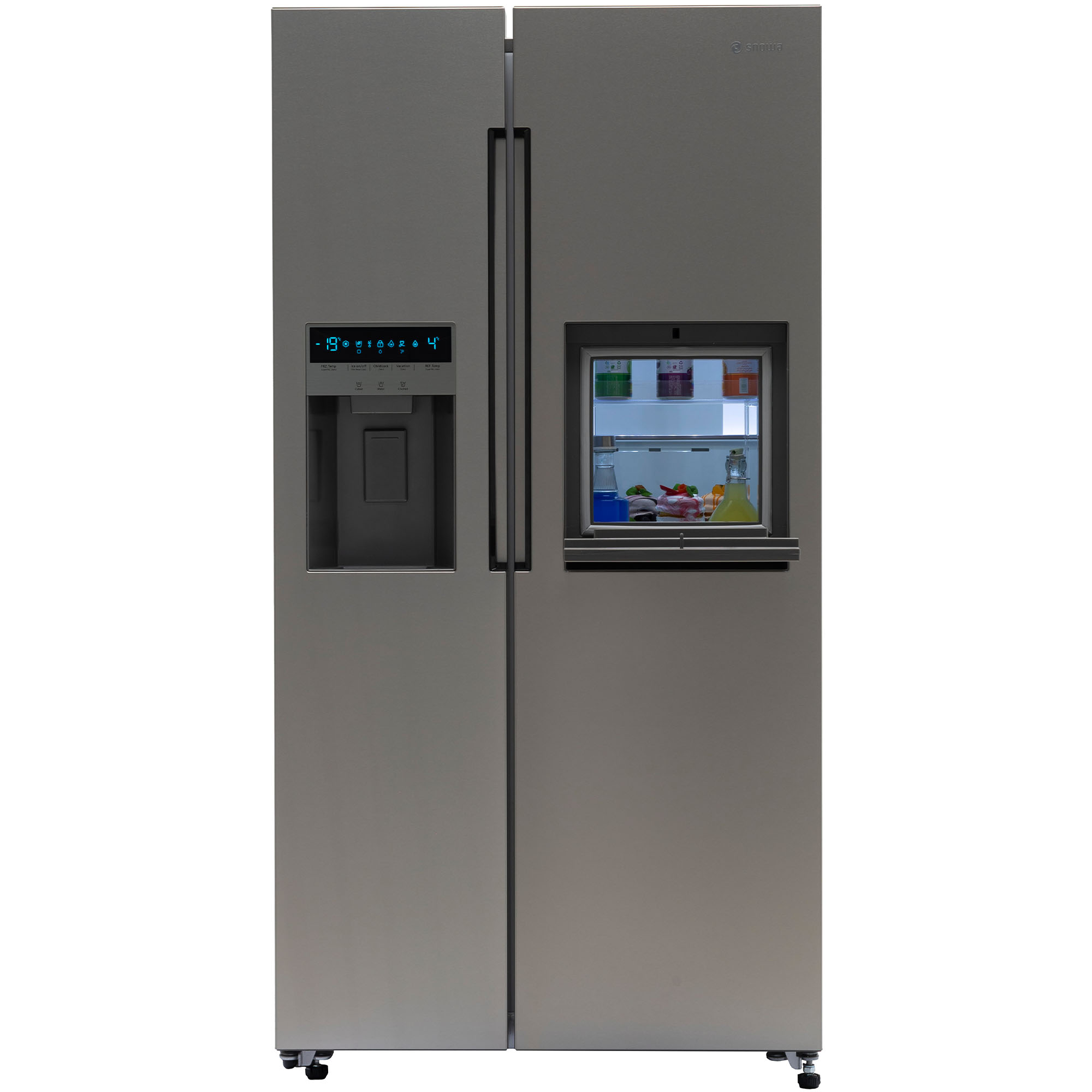 یخچال و فریزر ساید بای ساید 27 فوت اسنوا مدل SN8-2261SS