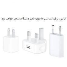 ساعت هوشمند اپل واچ سری 4 سلولار مدل 40mm Stainless Steel Case with Stone Sport Silicon Band