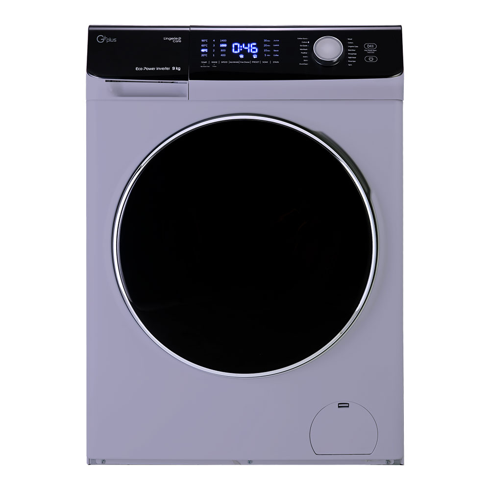 ماشین لباسشویی جی پلاس مدل K9542-GWM ظرفیت 9 کیلوگرم