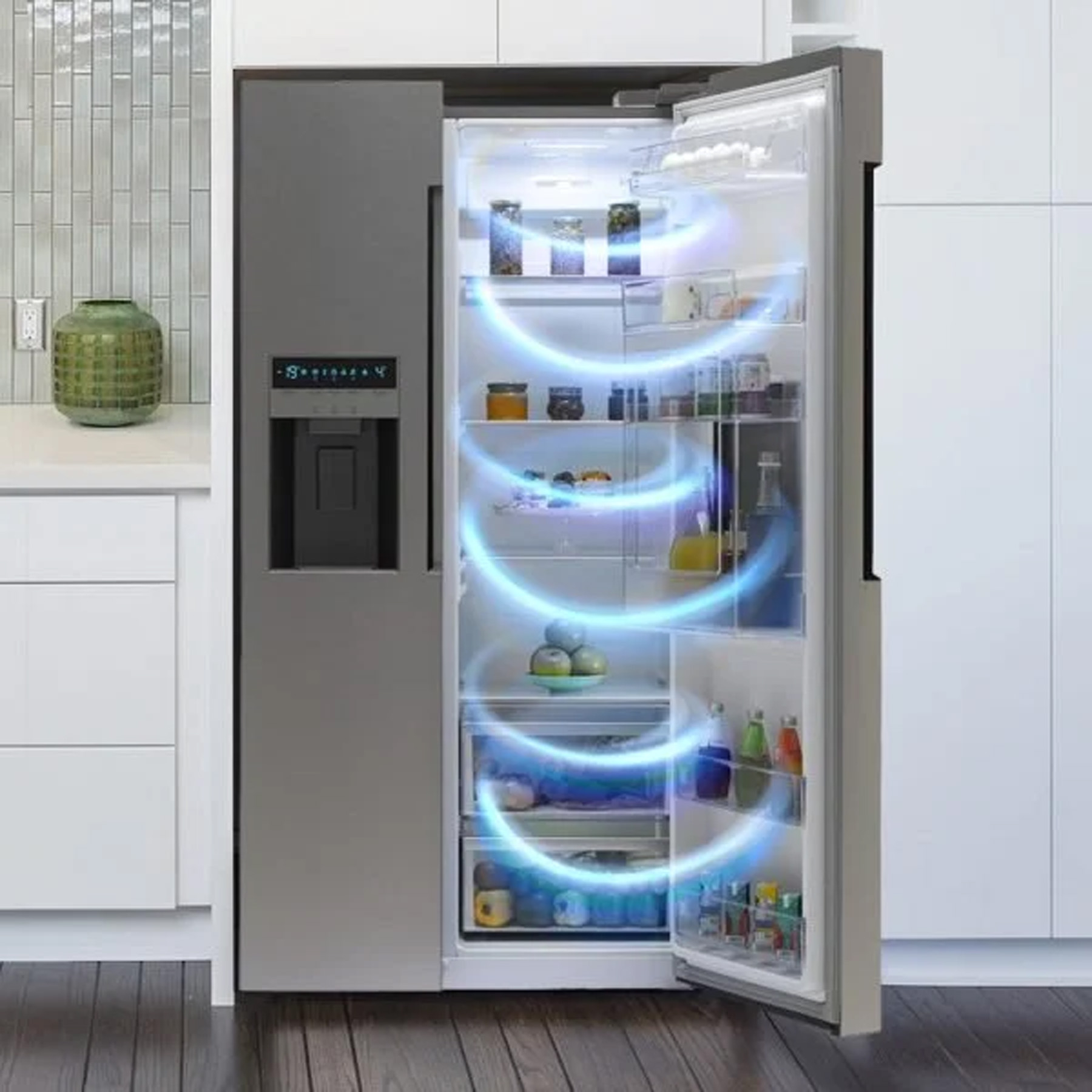 یخچال و فریزر ساید بای ساید 28 فوت اسنوا مدل S1Di-S100-W