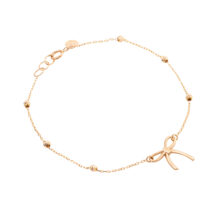 دستبند زنجیری طلا 18 عیار زنانه گالری شیدا مجد مدل البرنارد و پاپیون