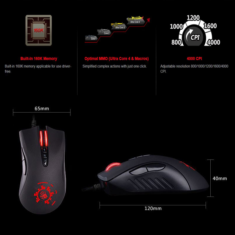 ماوس مخصوص بازی بلادی مدل A91