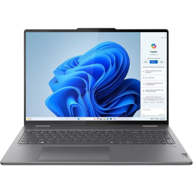 لپ تاپ 16 اینچی لنوو مدل Yoga 7 2-in-1 16IML9-Core Ultra 7 155U-16GB LPDDR5x-1TB SSD-Touch-W