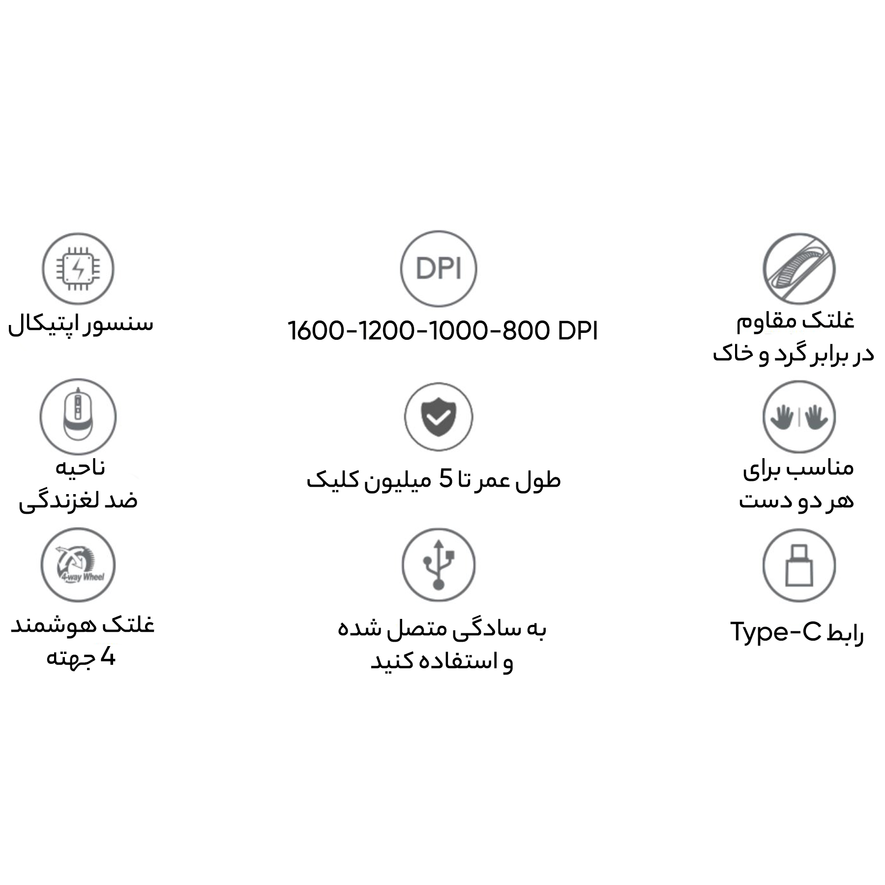 ماوس ای فورتک مدل FM10ST